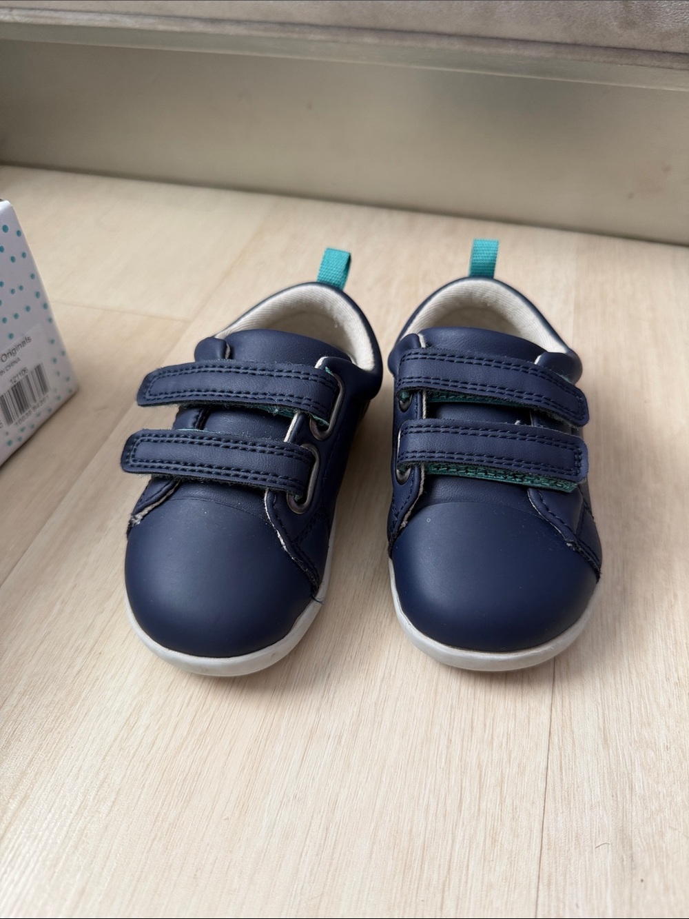 Toddler Navy Blue Hook-and-Loop Walker Shoes